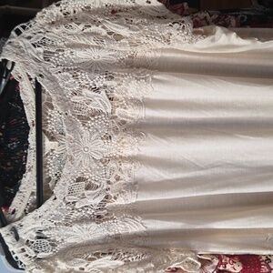 Beautiful Cream Lacy Top